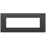 Placca 7M nero satinato - Vimar 22657.73
