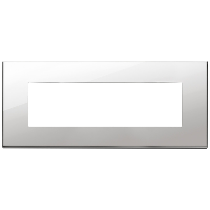 Placca 7M nichel - Vimar 22657.81