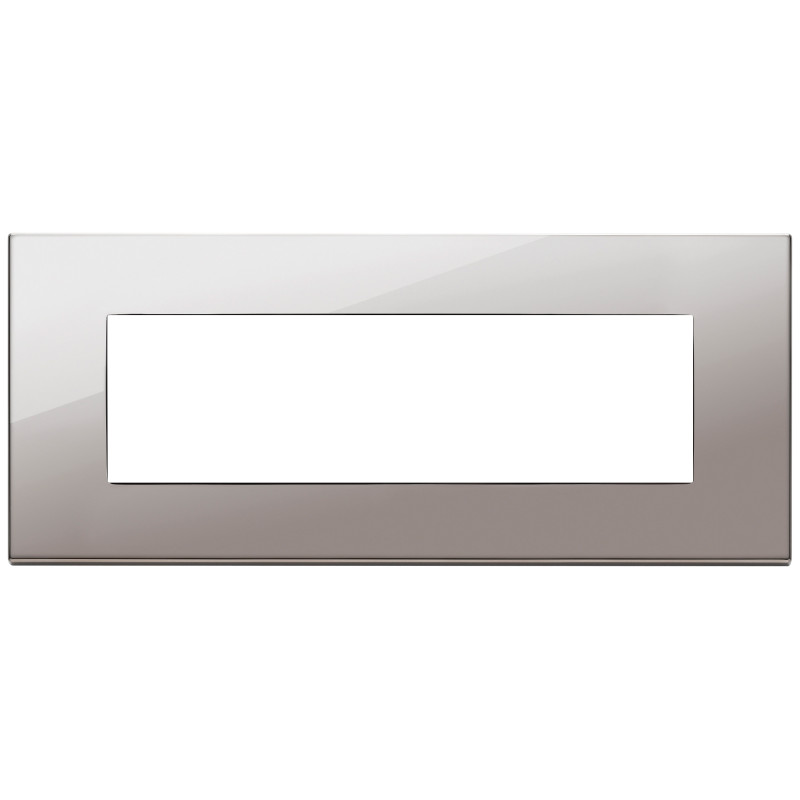 Placca 7M cromo nero - Vimar 22657.83