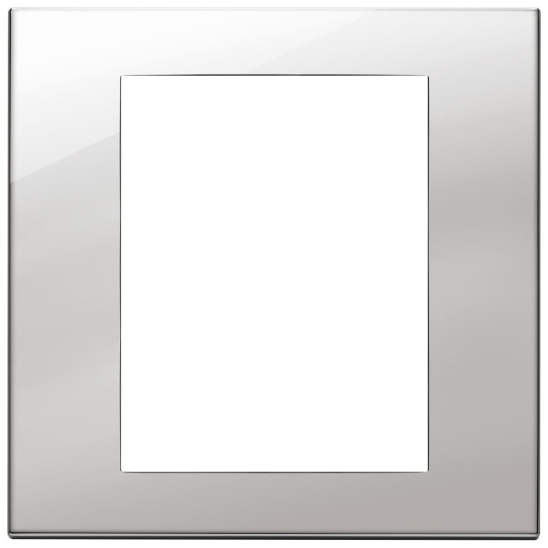 Placca 8M nichel - Vimar 22668.81