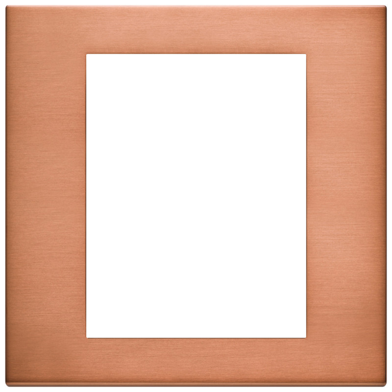 Placca 8M rame spazzolato - Vimar 22668.86