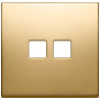 Placca 2Mx2 Flat oro - Vimar 22682.2.82
