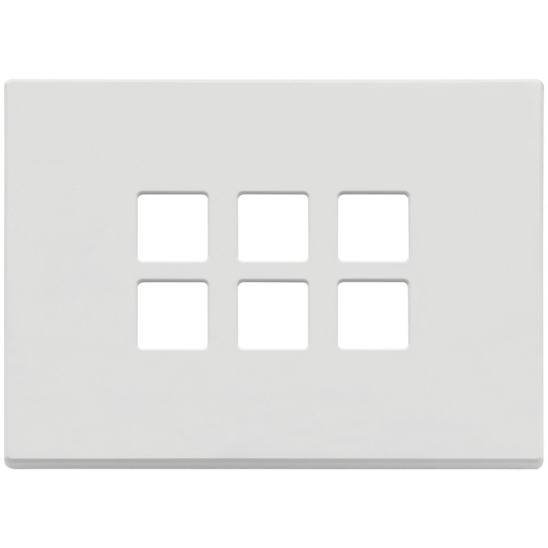 Placca 3Mx6 Flat bianco matt - Vimar 22693.01