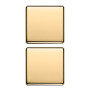 Due tasti Flat no simboli oro - Vimar 22751.0.82