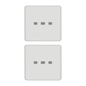 Due tasti Flat neutri illum. bianco - Vimar 22751.01