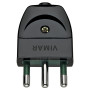 Spina 2P+T 16A S17 assiale nero - Vimar 00202