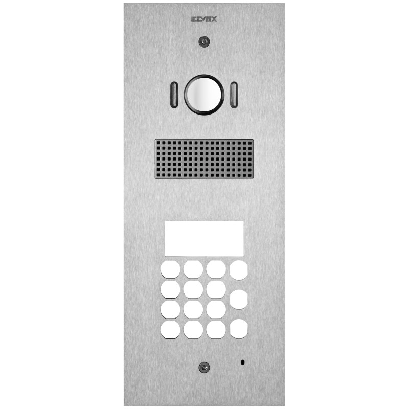 Placca Steely 2F+ A/V tastiera acciaio - Vimar 41541