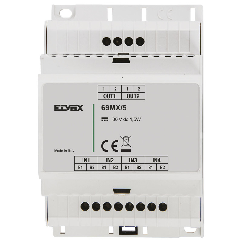 Concentratore 4 targhe parallelo Cat. 5 - Vimar 69MX/5