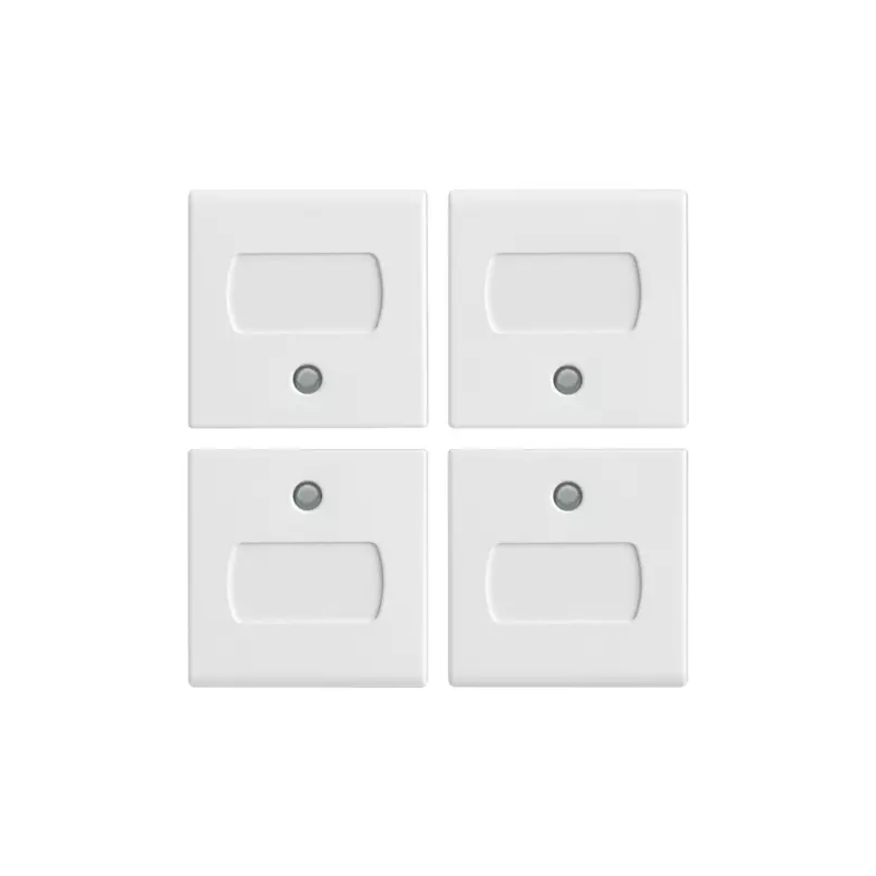 Quattro mezzi tasti 1M etichetta bianco - Vimar R14841.5