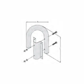 STM1 STAFFA A MURO 40x1,2 - FRACARRO 281801