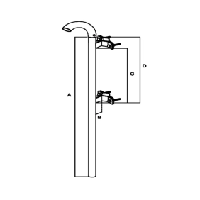 Palcurva40+att Palo curva d 40mm+attac - FRACARRO 287258