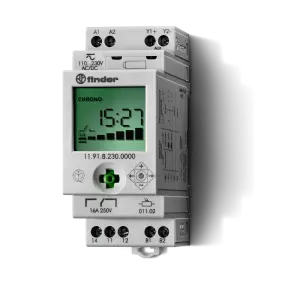 CREPU.+OROLOGIO DIN 36MM 1NO 16A 150LUX - FINDER 119182300000