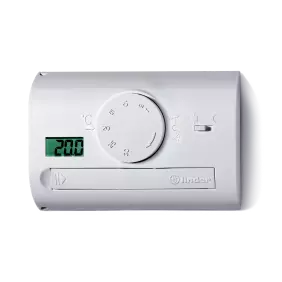 TERMOSTATO DIGIT GRIGIO PARETE 1CO 5A BATT - FINDER 1T4190032000