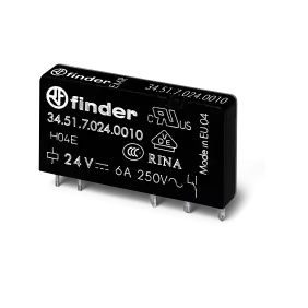 MINI REL? PER C.S. EMR 1CONTATTO 6A - FINDER 345170484010