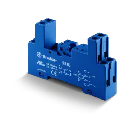 ZOCCOLO CON MORSETTI A BUSSOLA 1P S.40/41 - FINDER 95833SPA