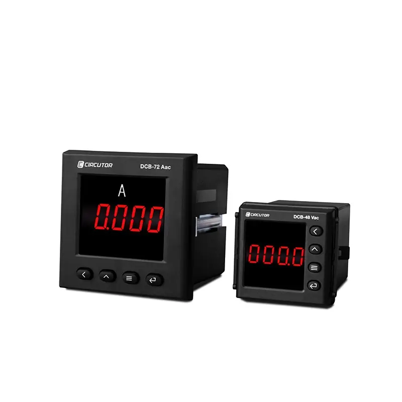 Amperometro digitale DC 1A/5A 72x72 - ASITA DCB72-1/5ADC