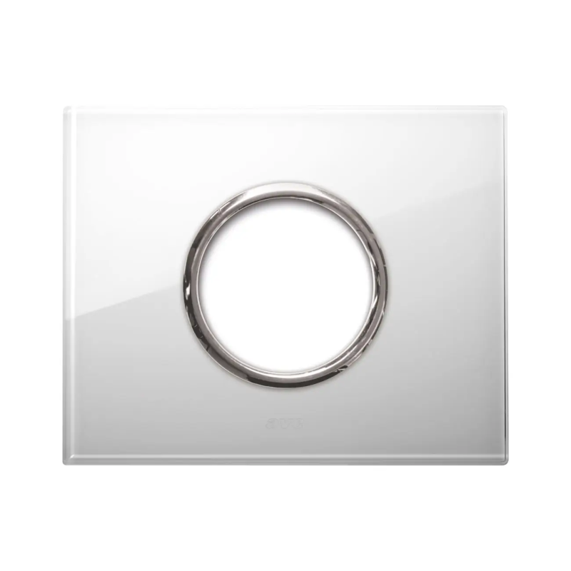 PLACCA NEW STYLE VETRO BIANCA  1PRE - AVE 44PVN90BL