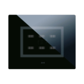 PLACCA VERATOUCH NERO ASSOLUTO 6COM - AVE 44PVTC16NAL