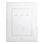 PLACCA TOUCH VETRO BIANCA    3+3COM - AVE 44PVTC33BL