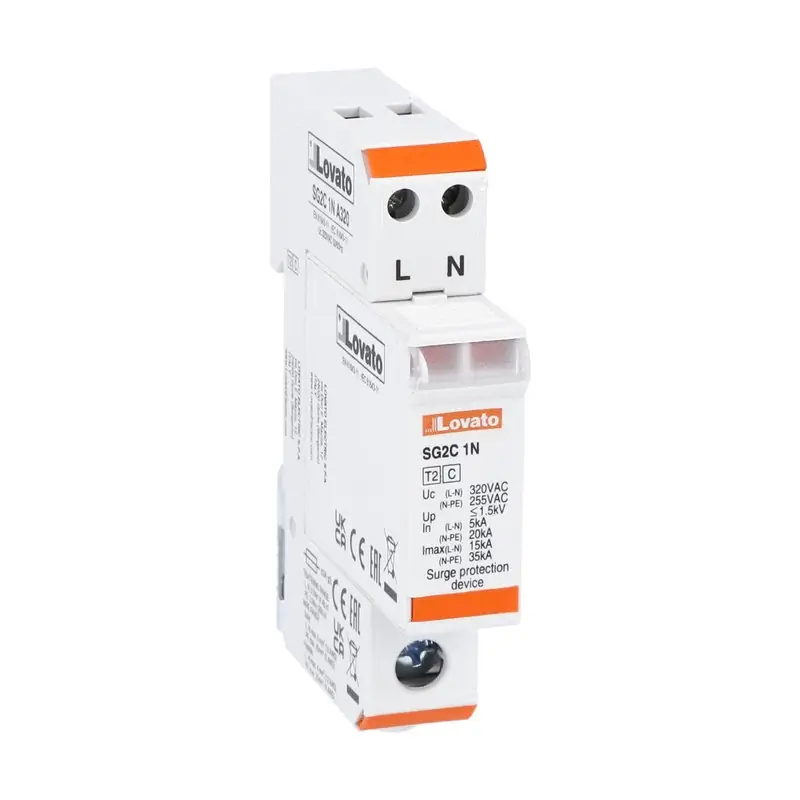 SCARICATORE DI SOVRAT. TIPO 2 1P+N 5KA - LOVATO SG2C1NA320