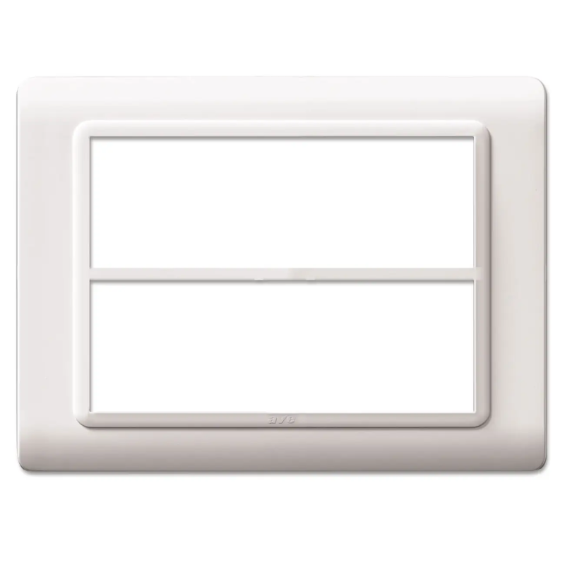 PLACCA TECN.44 BIANCO RAL9010  6+6M - AVE 44PY012B