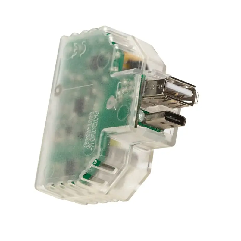 Alim.2 USB-A+C 2,4A inc.KEYSTONE IT   TR - Fanton Spa 82893