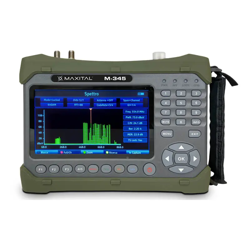 M-345 Misuratore DVBS2/T2 H265 10Bit. - Fte Maximal Italia Srl M-345