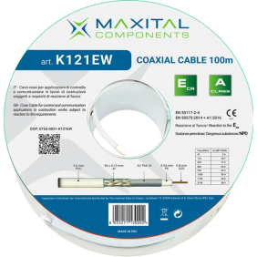 K121EW Cavo coax 5mm PVC Eca 100mt - Fte Maximal Italia Srl K121EW