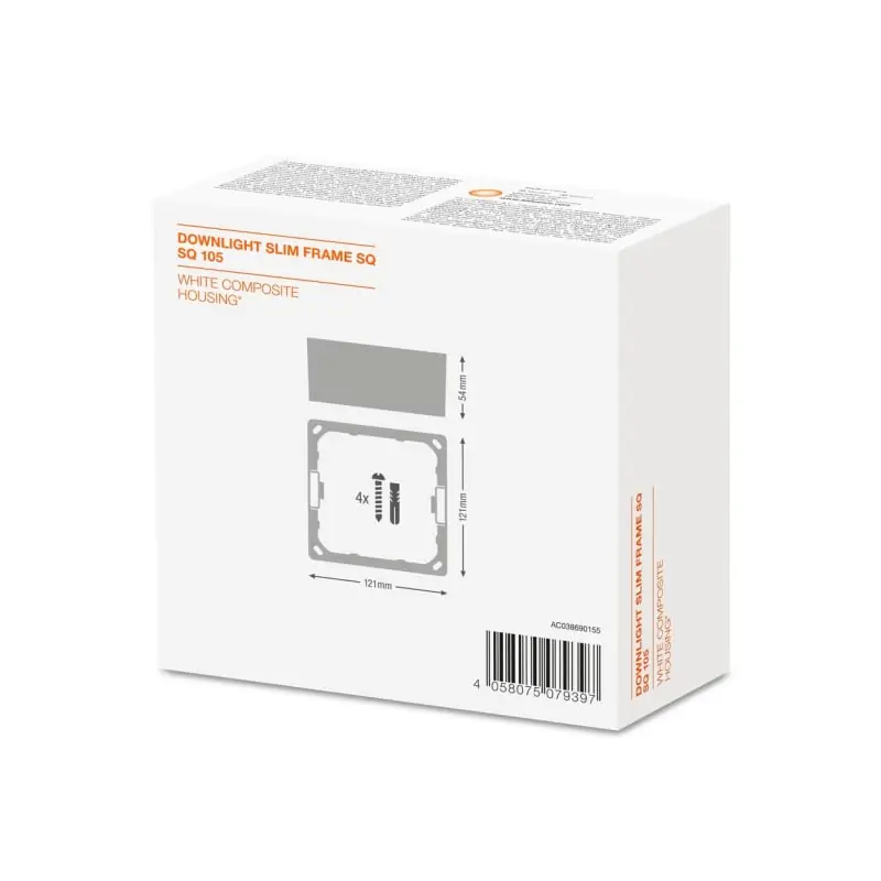 DL SLIM FRAME SQ105 WT             LEDV - LEDVANCE SPA DWLSSQ105FRAMEG2