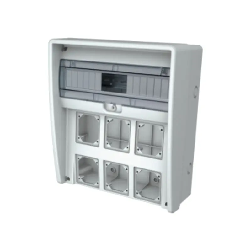 Quadro U350 IP65 vuoto 6fori/3cop.max16A - Fanton Spa 74205