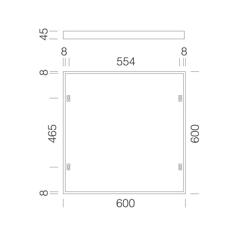 CORNICE PLAFONE PANEL 595 BIANCO - DISANO 99803100