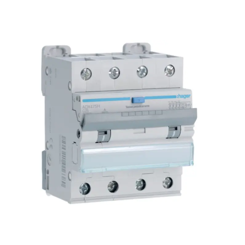 DIFF MAGN 4P 30MA A 25A 10KA C 4M - HAGER ADX475H