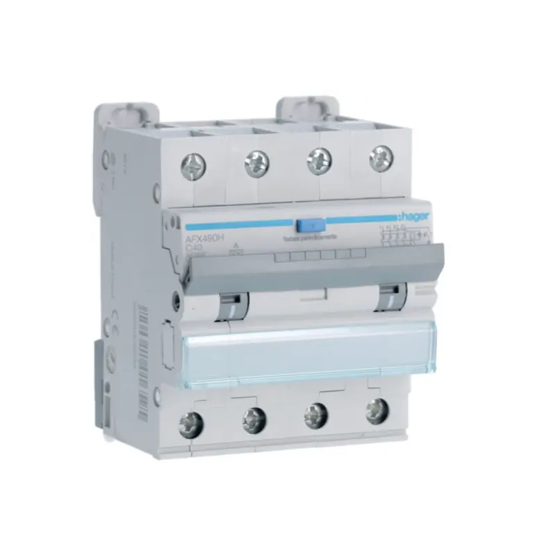 DIFF MAGN 4P 300MA A 40A 10KA C 4M - HAGER AFX490H