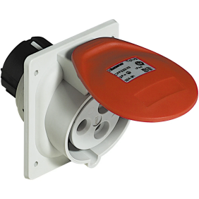  Presa fissa dritta da incasso 32A - 400V - 3P+N+T - IP44 - 50-60Hz - colore rosso  - BTicino CPF432/43