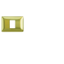matix - placca modulo 503 1p oro satinato - BTicino AM4803M1GOS