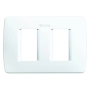 luna - placca modulo 503 2P bianca - BTicino C4803/2BN