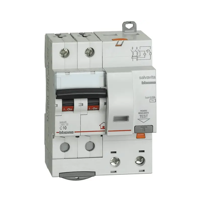 btdin-RS - mag. diff. 2P 30mA AC 10A 4500A - BTicino GC8230AC10