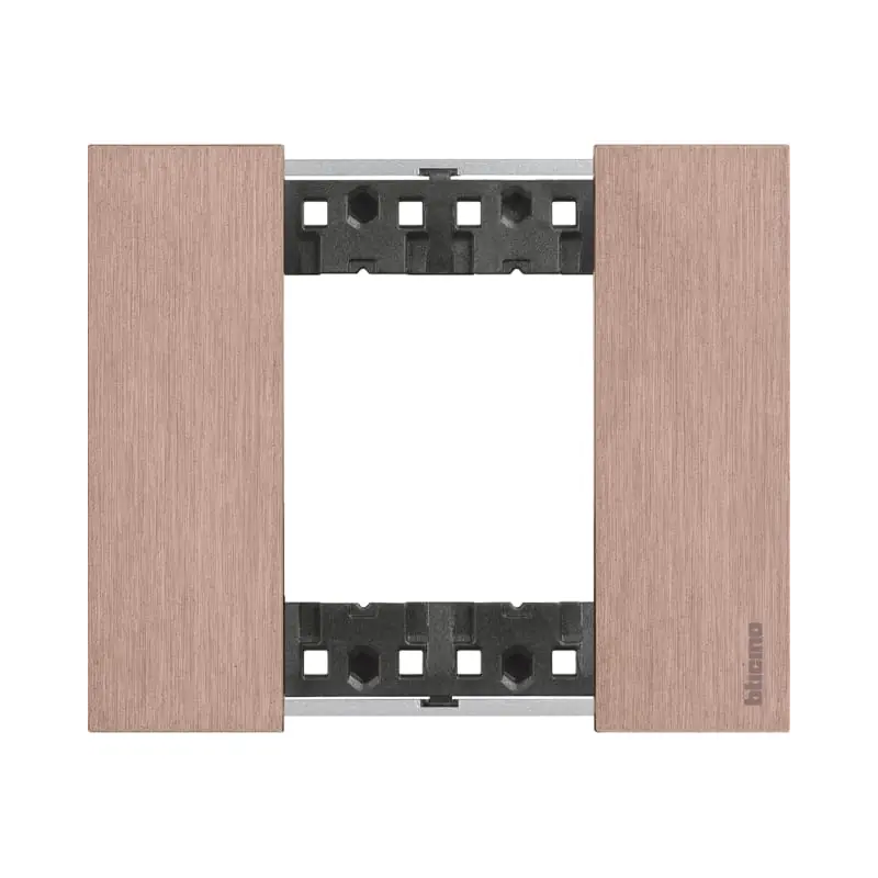 L.NOW - placca 2P RAME - BTicino KA4802ZM