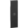 L.NOW - cover comando luce 1 mod. nera - BTicino KG01A