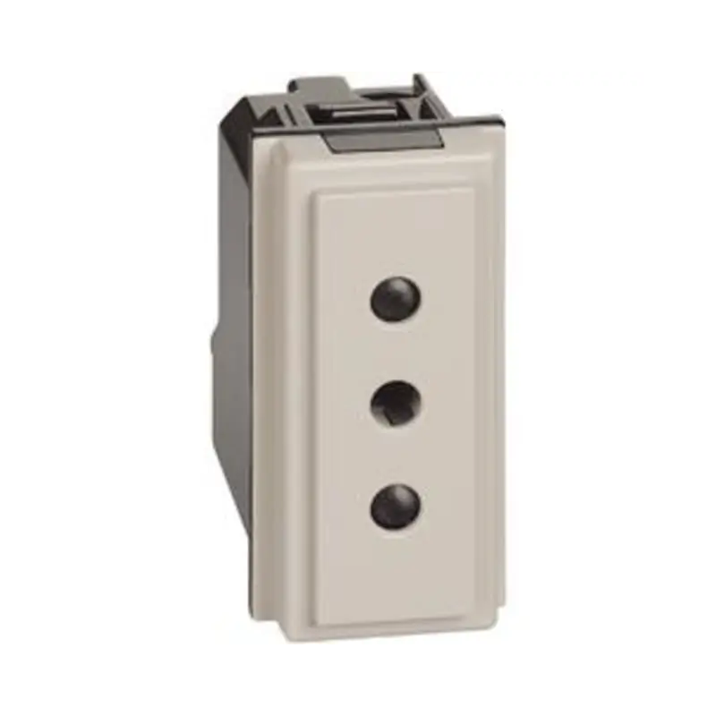 L.NOW - presa 2P+T 10A 250Vac sabbia - BTicino KM4113