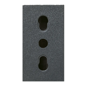 PRESA POLISICUR 2X10/16A+T     NOIR - AVE 45306/15TS