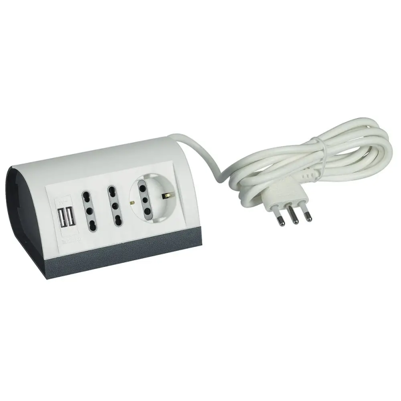 Interlink-multipres 2 pr 10/16+1 P30+USB bi - BTicino 150462