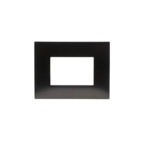 PLACCA 3 MOD. METAL BLACK SATINATO - ABB 2CSK0318CH