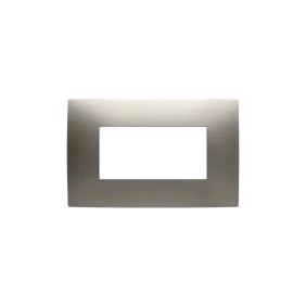 PLACCA 4 MOD. ACCIAIO SPAZZ. - ABB 2CSK0419CH