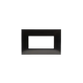 PLACCA 4 MOD. METAL BLACK SATINATO - ABB 2CSK0418CH