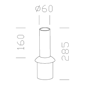 RACCORDO TESTA PALO 528 ANTRACITE - DISANO 99128800