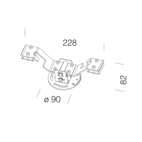 ATTACCO A SOSPENSIONE CAMPANA 56 INOX - DISANO 99572700