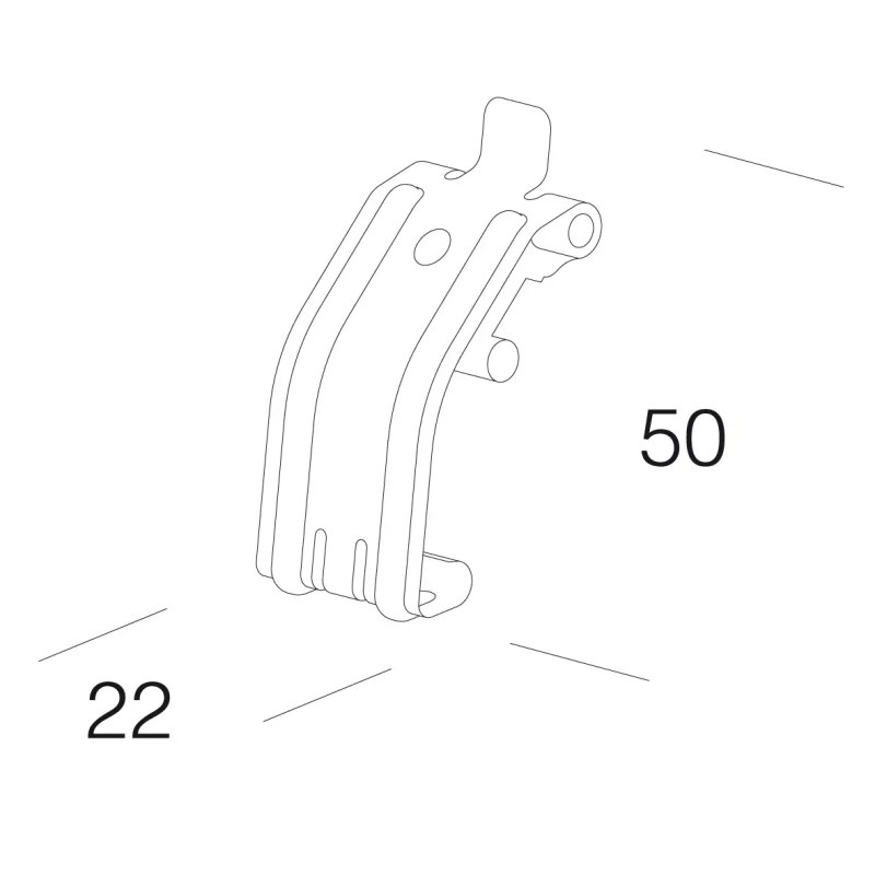 GANCIO PER HYDRO 461 18W INOX - DISANO 99731500