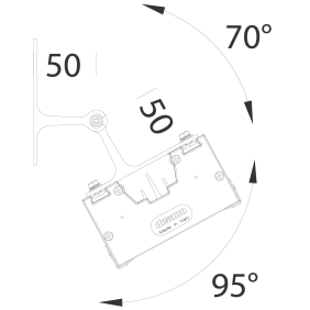 STAFFA ORIENTABILE 591 GRAFITE - DISANO 99819000