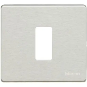 magic - placca 1P scatola tonda alluminio - BTicino 500/1/AL